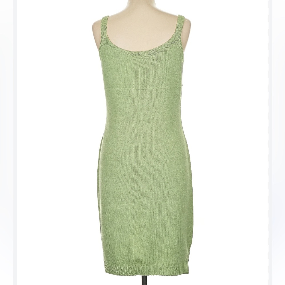 ST JOHN SPORT Green Sleeveless Knit Dress